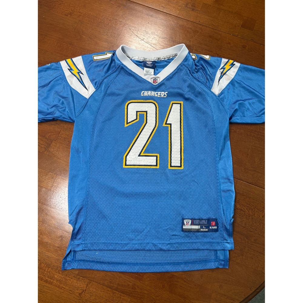 Reebok NFL Jersey Youth Large L Blue LaDainian Tomlinson 21 San Diego Chargers